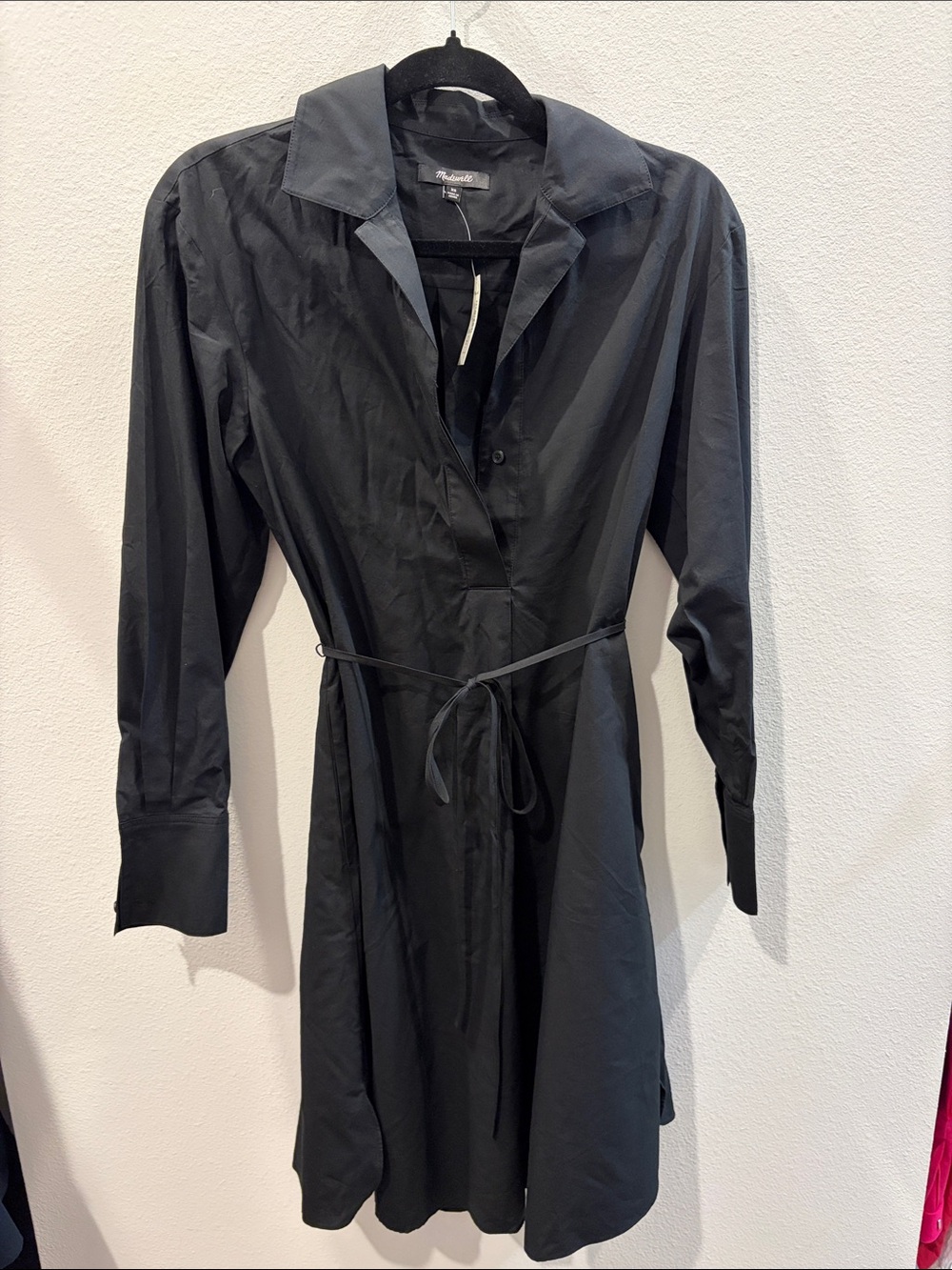 Madewell Belted Mini Shirt Dress